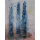 Angel Paintings - Three Sisters Blue II